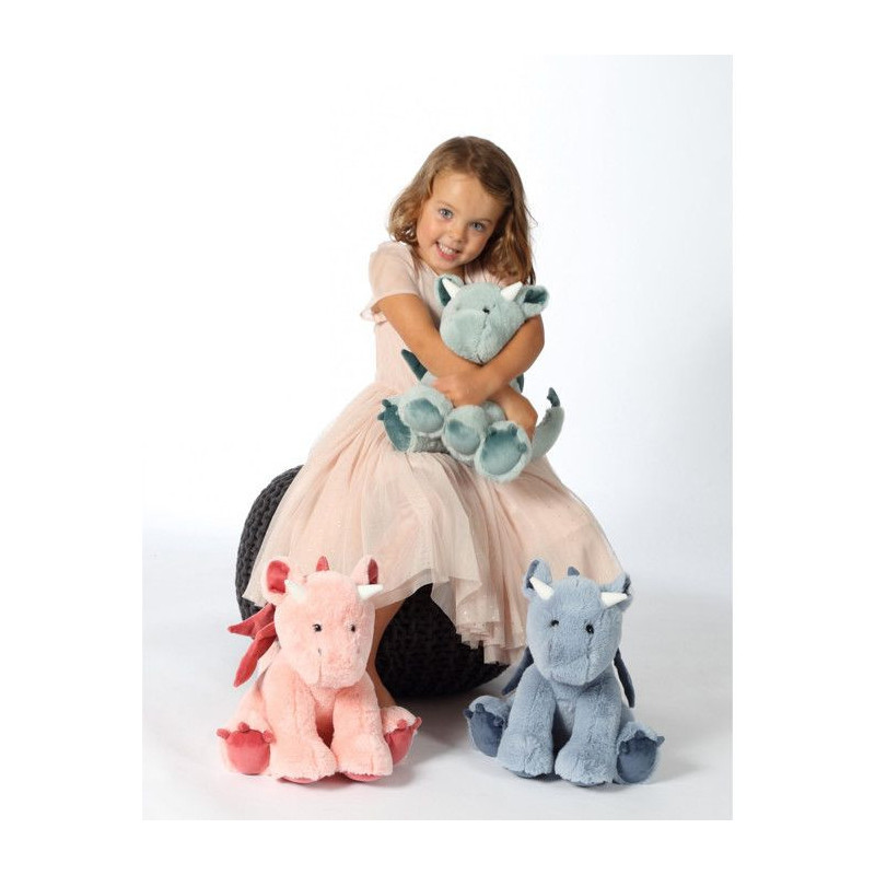 Plush - Gipsy Toys - Floppy Dragon - 30cm - Blue