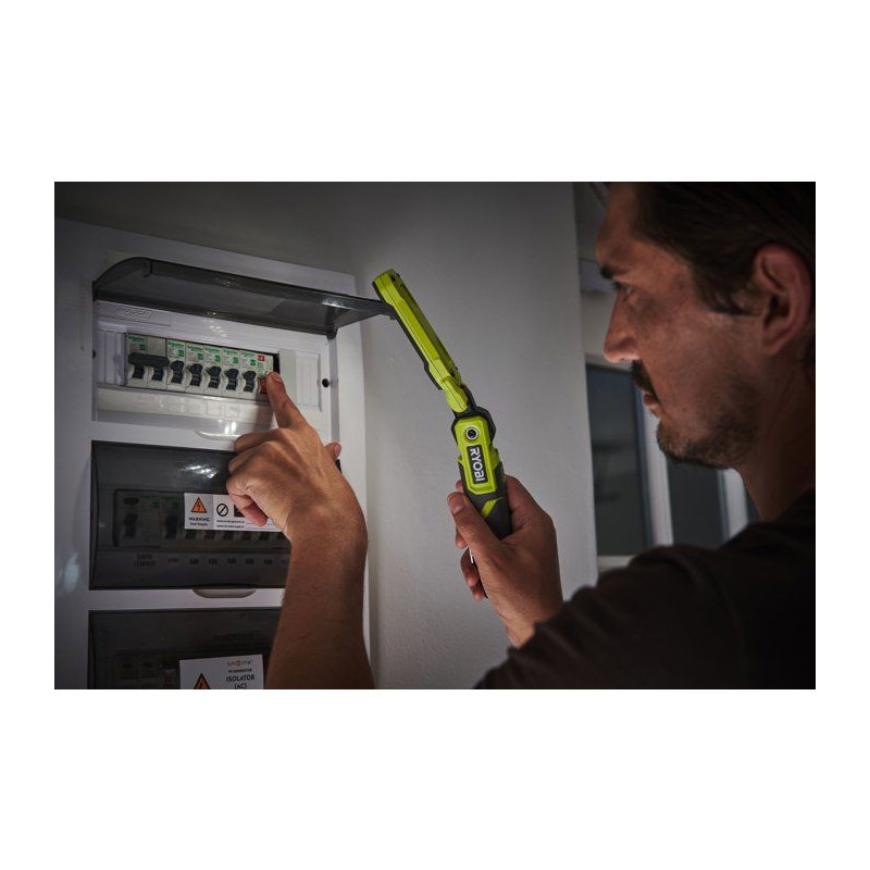 RYOBI Lampe de travail magnétique 4V USB Lithium 650 lumens - batteri