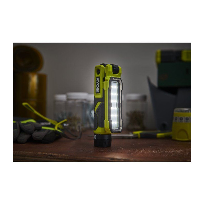 RYOBI Lampe de travail magnétique 4V USB Lithium 650 lumens - batteri