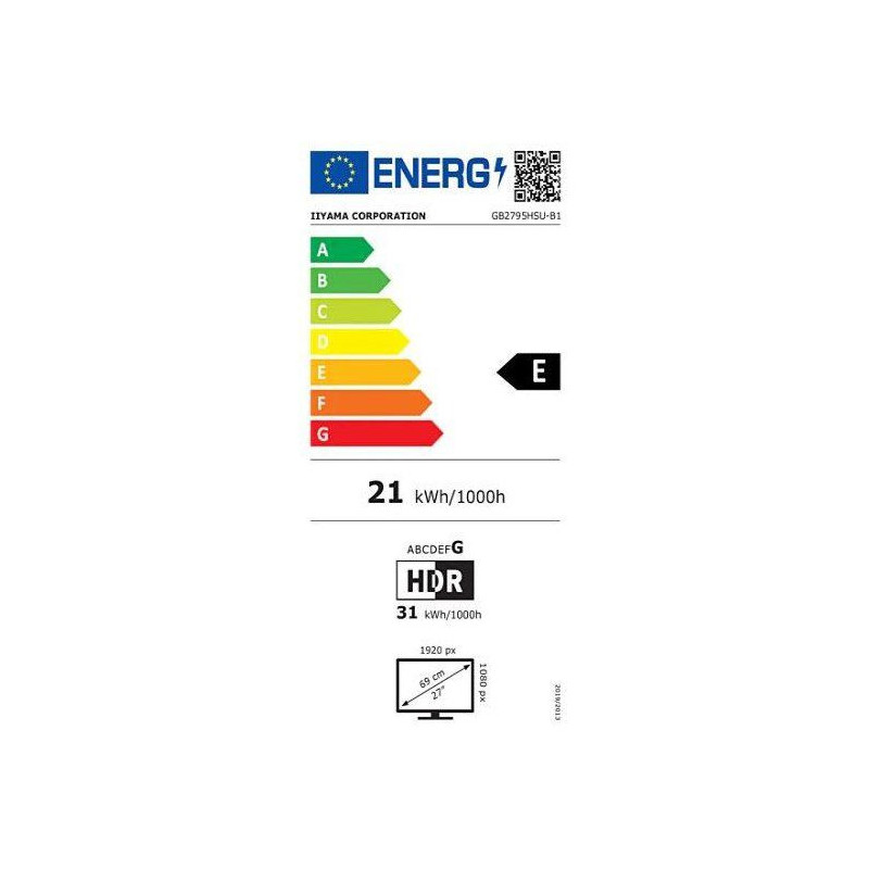 Ecran PC Gamer - IIYAMA - 27 - FHD - 280Hz - Dalle VA - 0,2ms - Ajusta