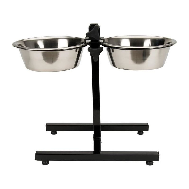 TYROL Height-adjustable bowl support - 25 cm - 2.8 L - For dogs