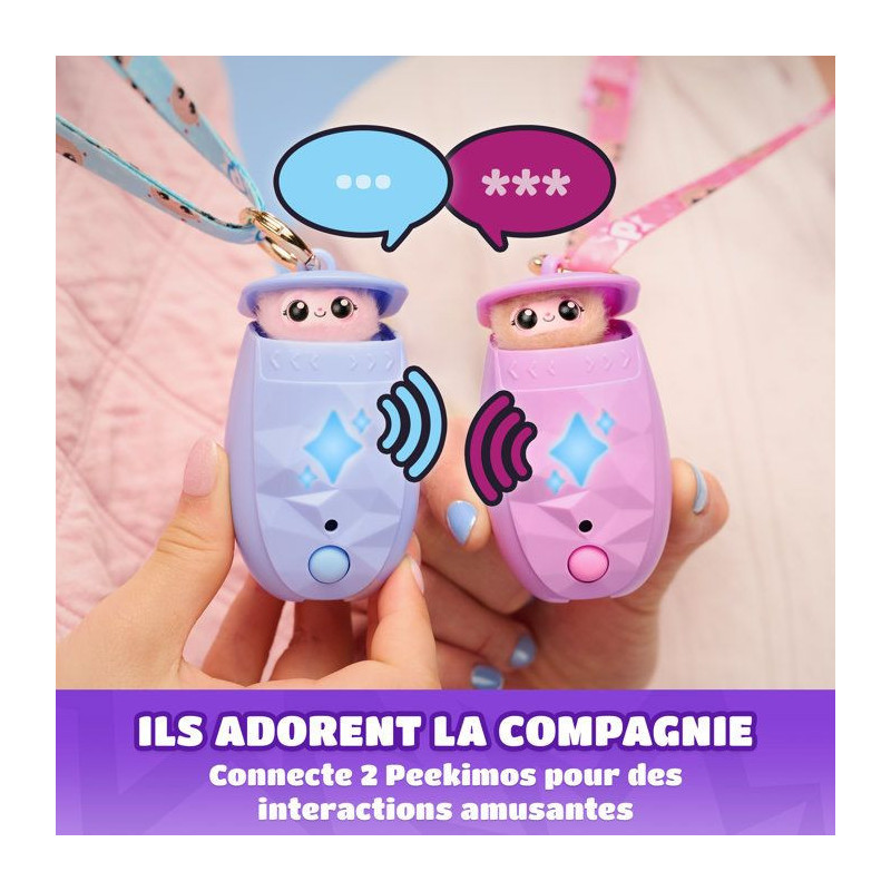 Peekimo Violet - SPINMASTER - Animal interactif et accessoire a porter