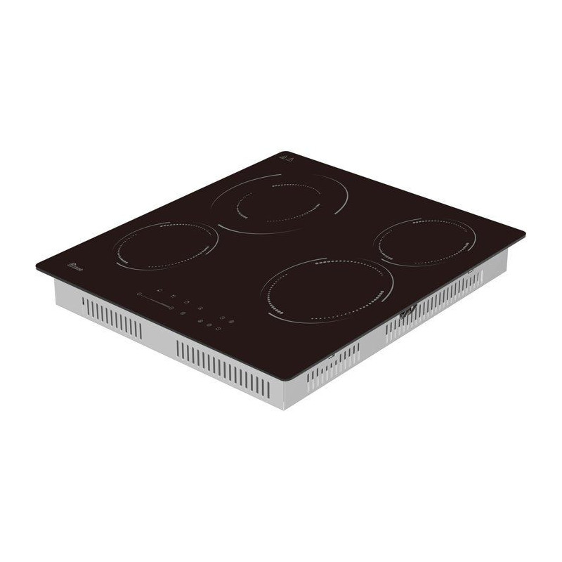 Table de cuisson vitrocéramique - TRIOMPH - 4 foyers - 6500 W - Sécu