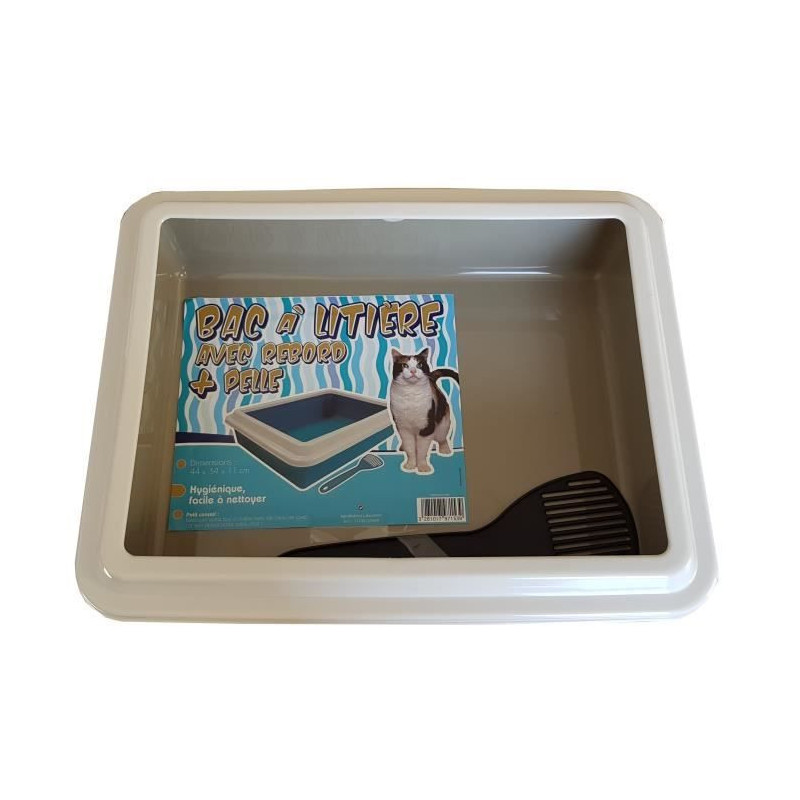 AIME litter box with rim + shovel - for cat