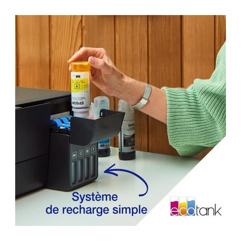 Imprimante multifonction - Epson - EcoTank ET-2862 - Wi-Fi - Réservoi