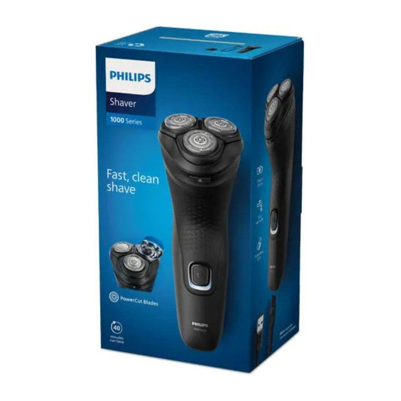Rasoir électrique - PHILIPS - S1141/00 - utilisation à sec - PowerCu