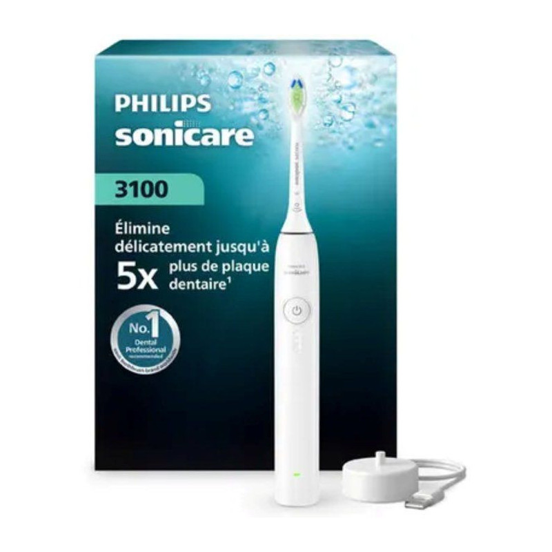 Brosse à dents électrique sonique - PHILIPS - HX4031/21 - blanche -