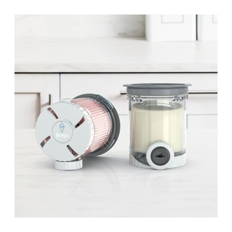 Lot de 2 Pots avec Couvercles et Embouts de Rechange NINJA – Compati