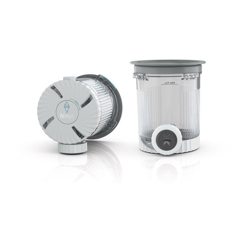 Lot de 2 Pots avec Couvercles et Embouts de Rechange NINJA – Compati