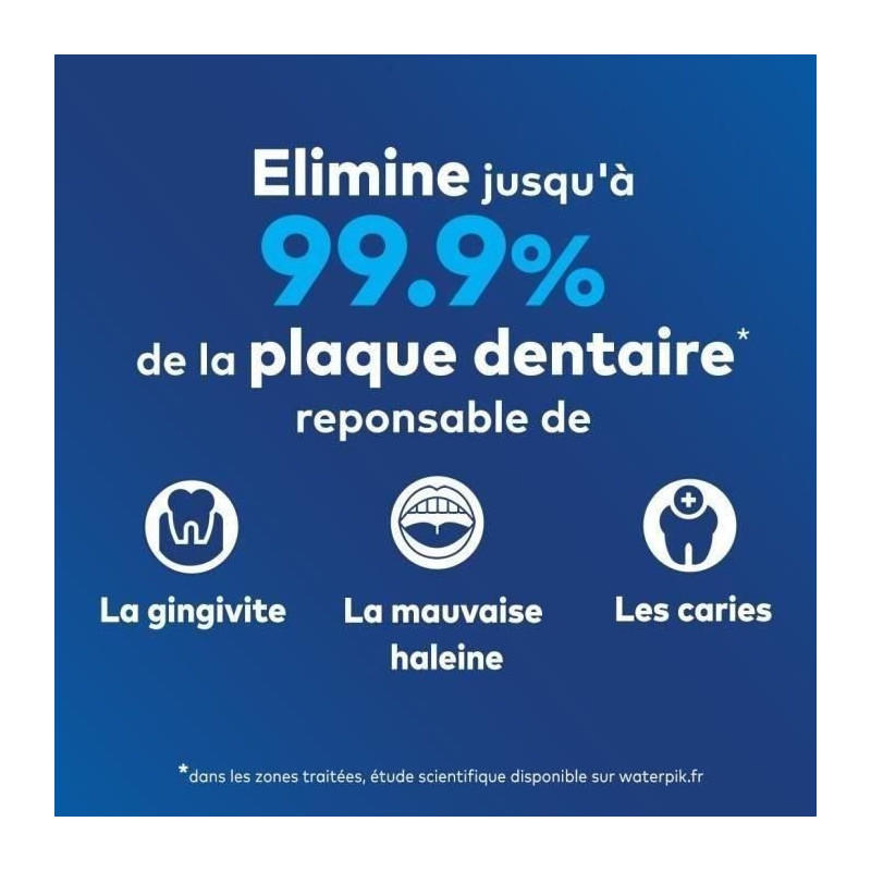 Waterpik WF-20 Pulse, Hydropulseur Sans Fil, Recommandé par l'UFSBD,