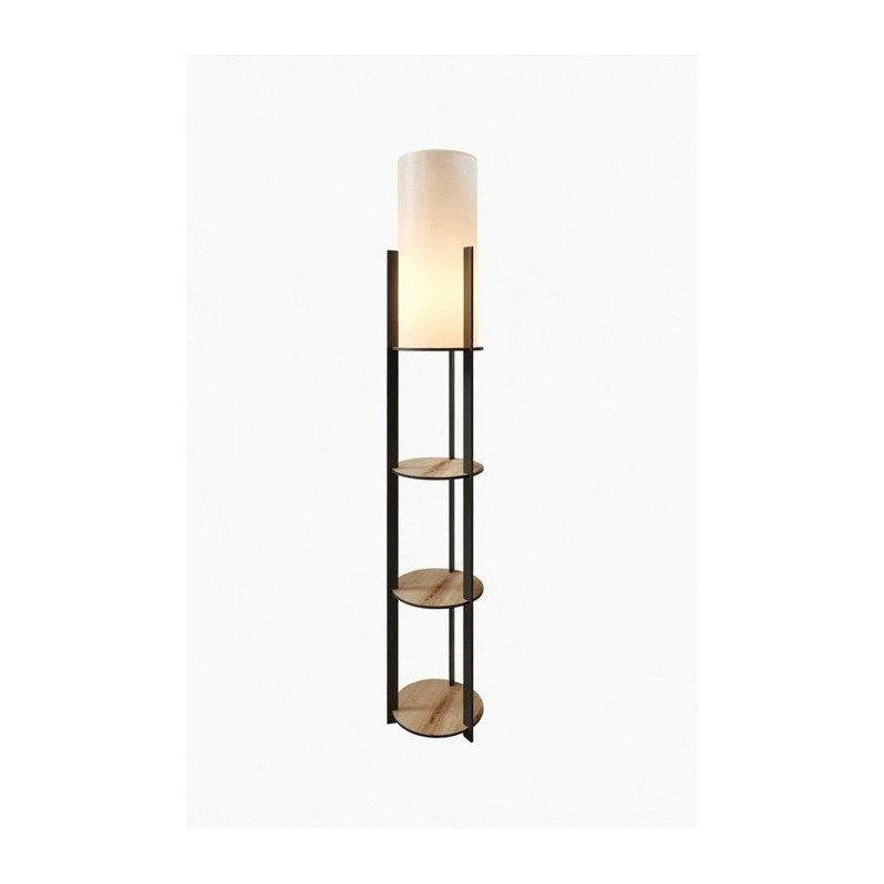 Lampadaire D BY M.RED Oak - MDF - Papier kraft - Design naturel