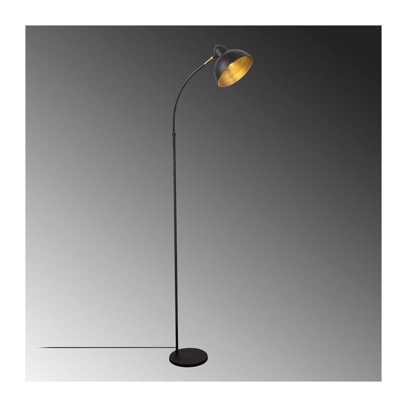 Lampadaire D BY M.RED Black Antique - MDF - Abat-jour polypropylene -