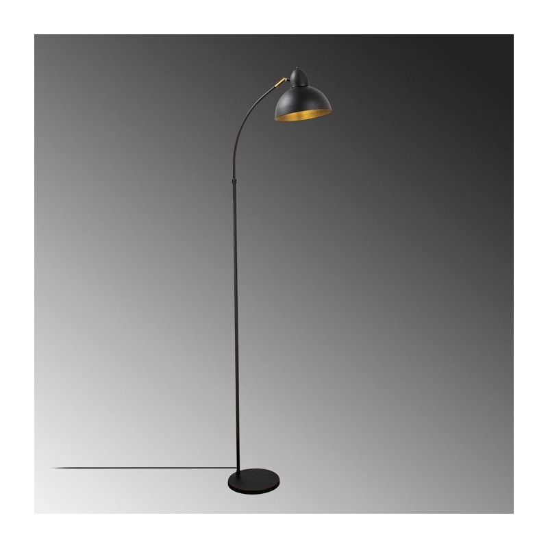 Lampadaire D BY M.RED Black Antique - MDF - Abat-jour polypropylene -