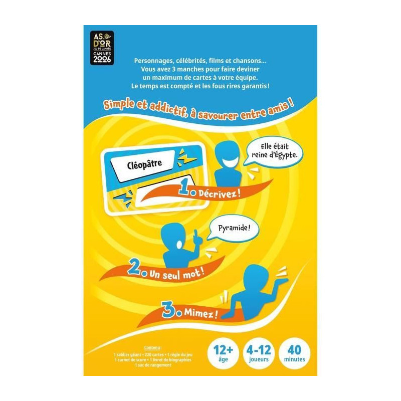 ZYGOMATIC – Time's Up Party – jeu d'ambiance et devinettes – des