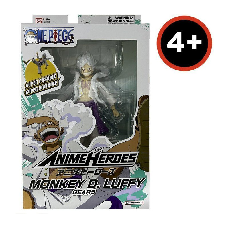 Figurine One Piece - BANDAI - Anime Heroes - 37054 - Luffy Gear 5 - 17