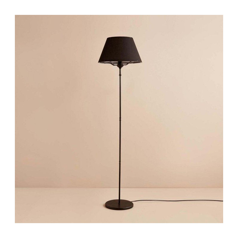 Lampadaire D BY M.RED Black - Métal - Design moderne - Eclairage int