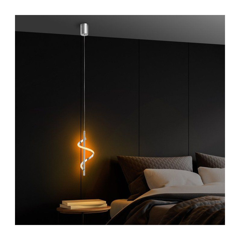 Suspension lustre D BY M.RED Chrome - Métal chromé - Design moderne