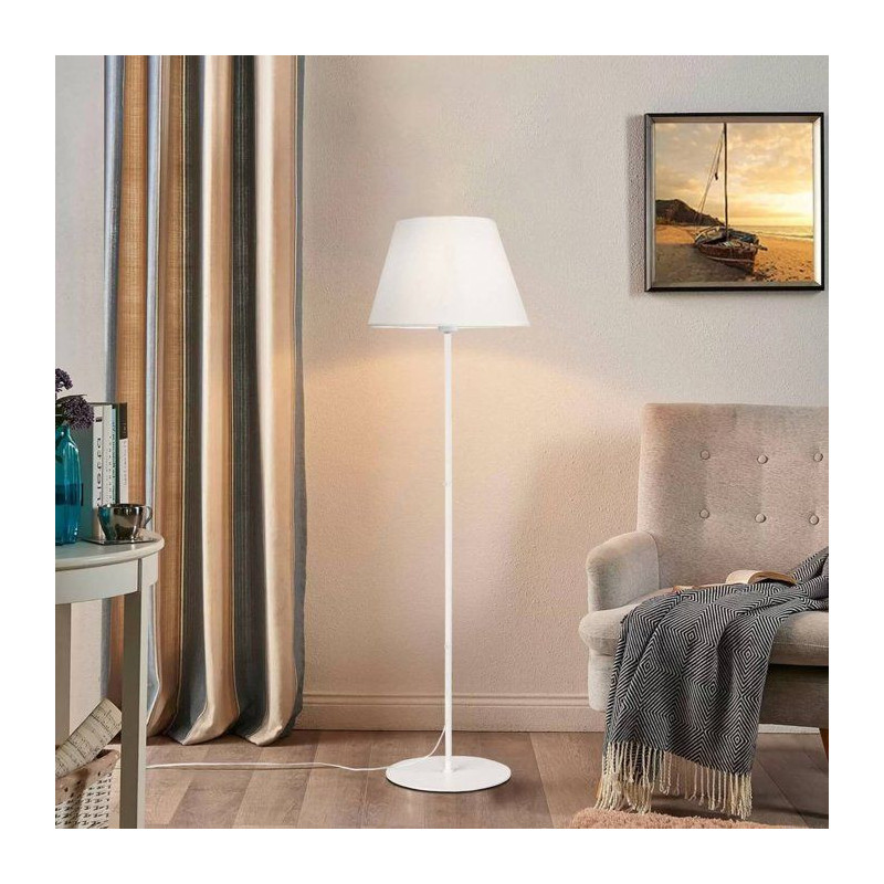 Lampadaire D BY M.RED White - Métal - Design épuré - Ambiance chale