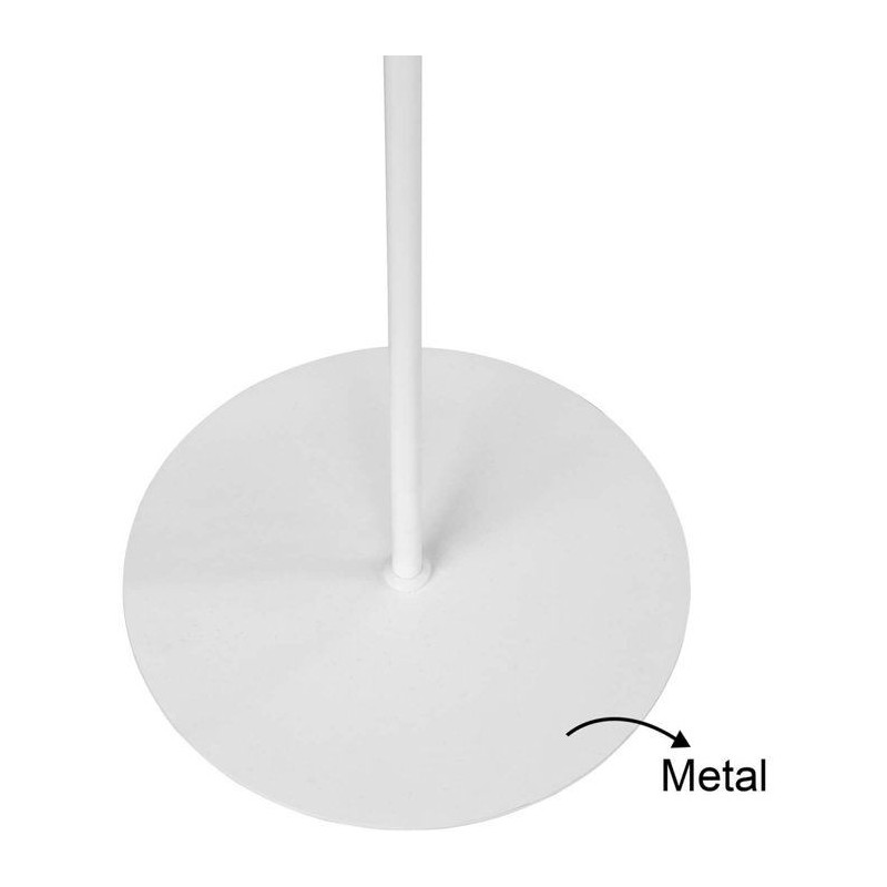 Lampadaire D BY M.RED White - Métal - Design épuré - Ambiance chale