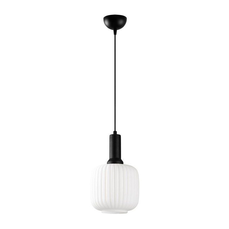 Suspension lustre D BY M.RED Black - Métal et verre - Moderne - Desig