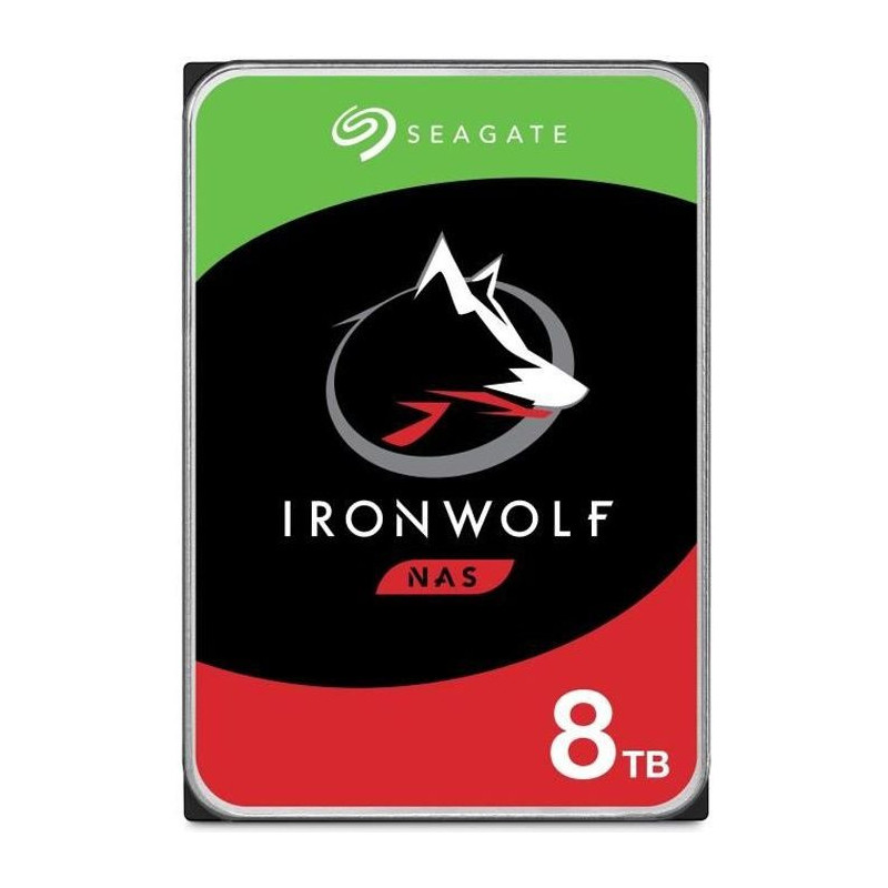 SEAGATE TECHNOLOGY - IronWolf - Disque dur interne - 8To - Pour NAS Ir