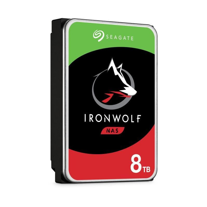 SEAGATE TECHNOLOGY - IronWolf - Disque dur interne - 8To - Pour NAS Ir