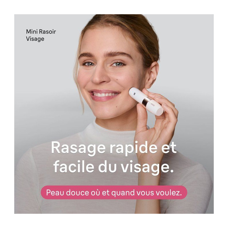 Rasoir visage femme - BRAUN - FS1000 - Compact - Précis - Nomade