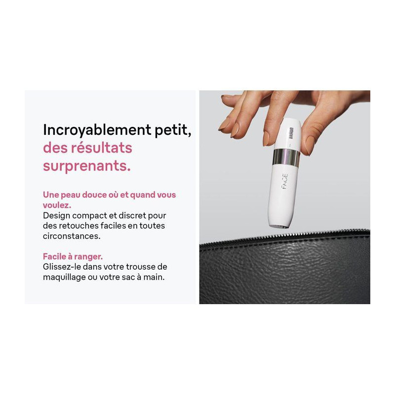Rasoir visage femme - BRAUN - FS1000 - Compact - Précis - Nomade