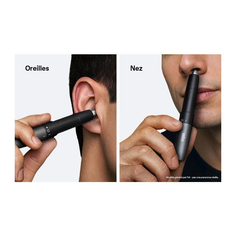 Tondeuse nez et oreilles - BRAUN - EN20 - Technologie SkinGentle - Lam