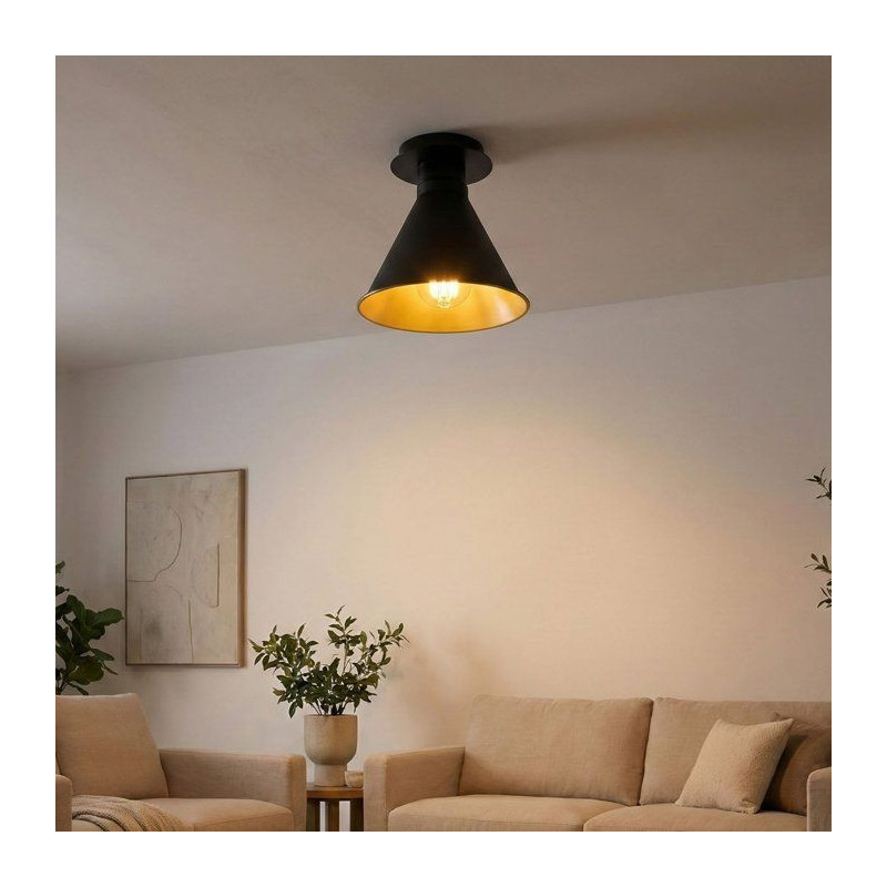 Suspension lustre D BY M.RED Black - Métal noir - Design élégant -