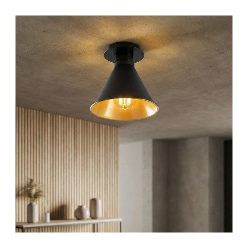 Suspension lustre D BY M.RED Black - Métal noir - Design élégant -