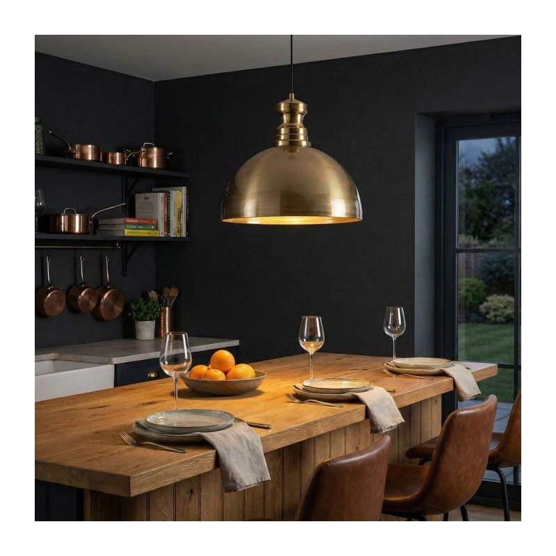 Suspension lustre scandinave D BY M.RED Gold - Métal doré - Style no