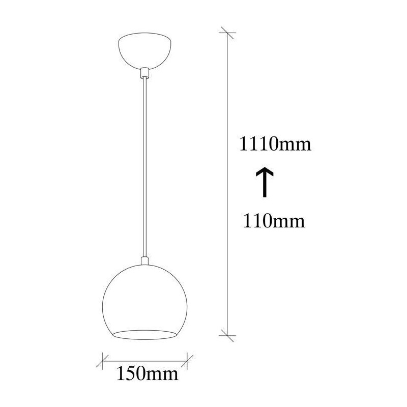 Suspension lustre scandinave D BY M.RED Gold - Doré - Design épuré