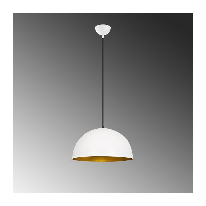 Suspension lustre D BY M.RED White Gold - Blanc et doré - Métal - St