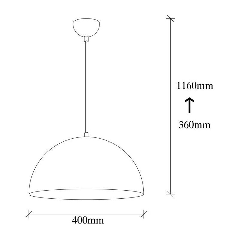 Suspension lustre D BY M.RED White Gold - Blanc et doré - Métal - St