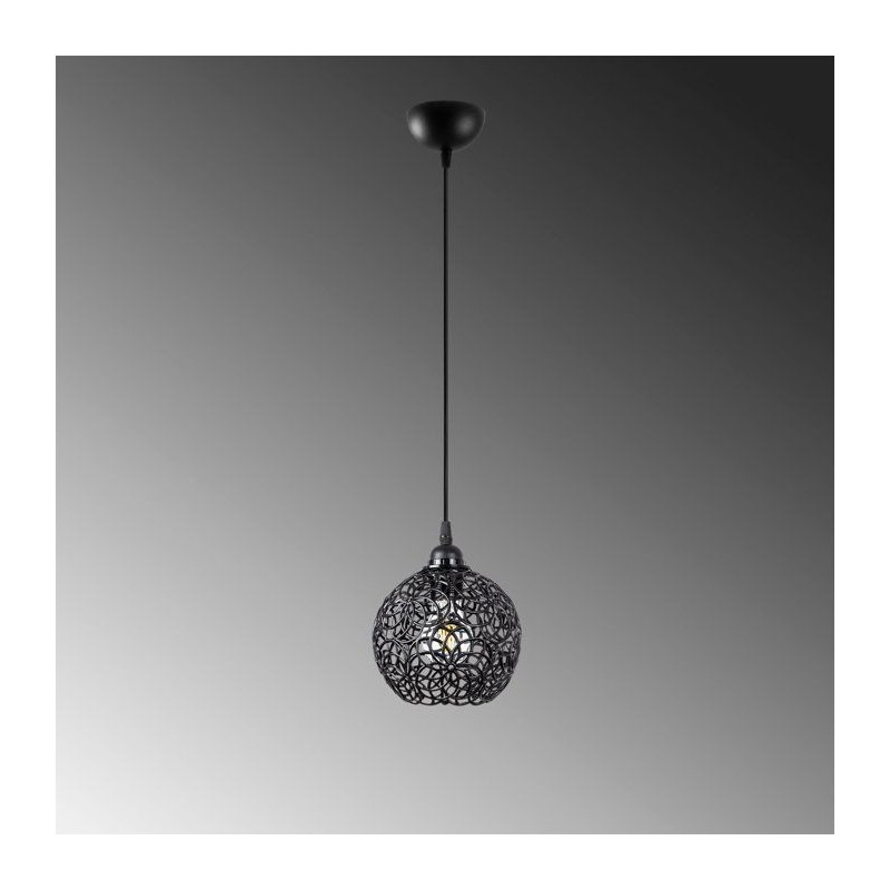 Suspension lustre D BY M.RED Black - Métal noir - Elégant - Style co