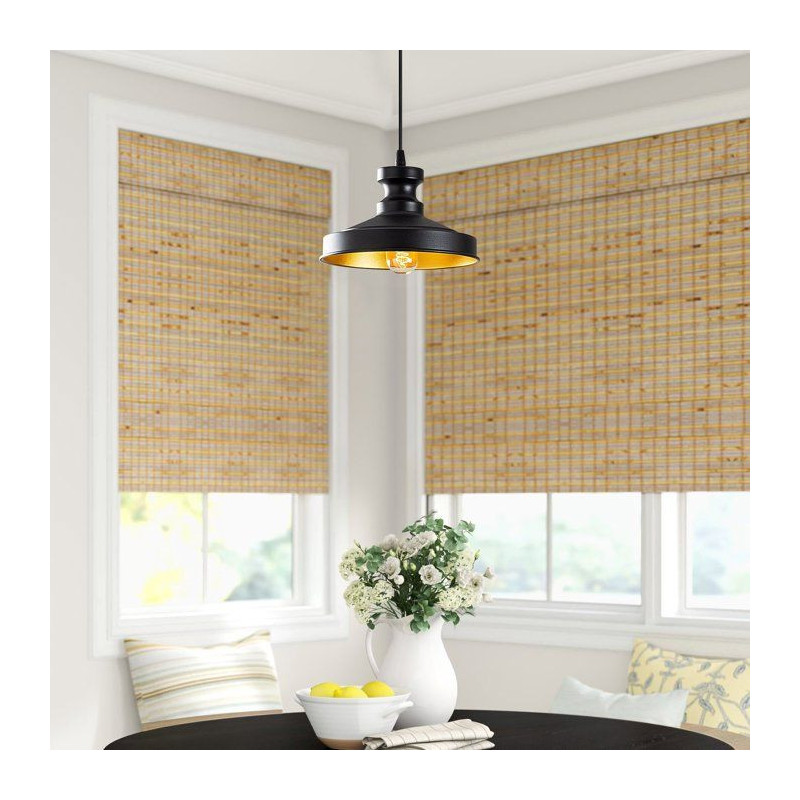Suspension lustre industriel D BY M.RED Black - Métal noir - Moderne