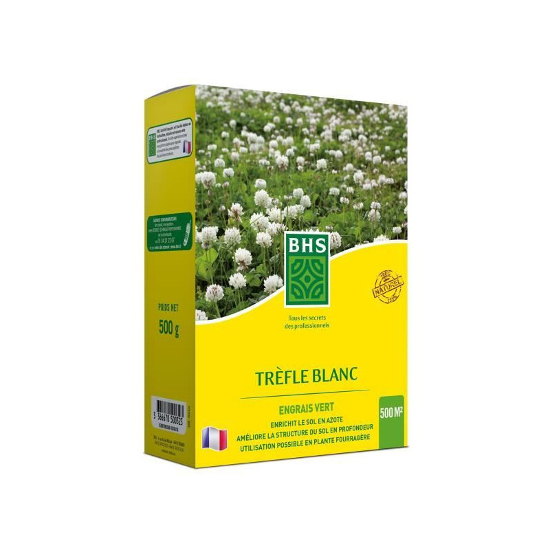 White Clover - BHS - 500 m² | Promotes biodiversity, adapts to all so