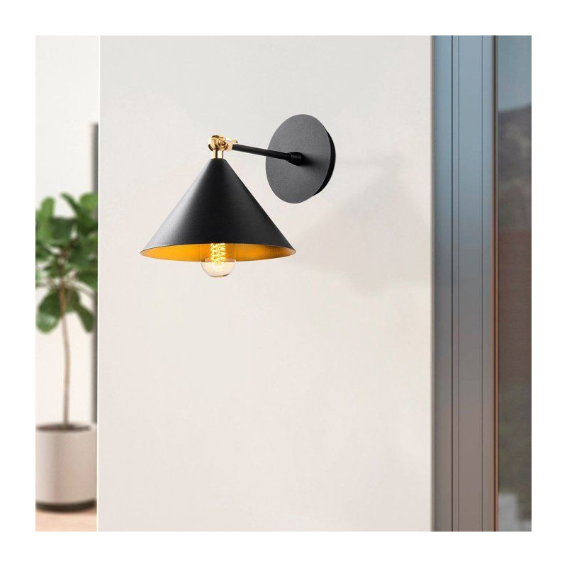 Applique murale Black - Industriel et scandinave - Métal - Design ten