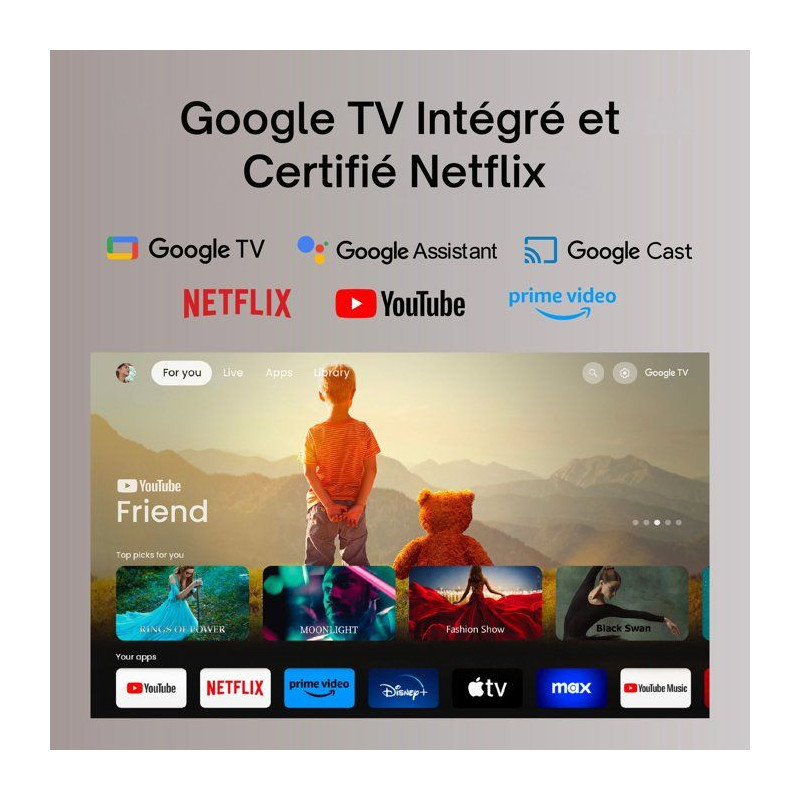 Vidéoprojecteur Lifestyle BENQ GP520 4K LED 2600 AI Google TV