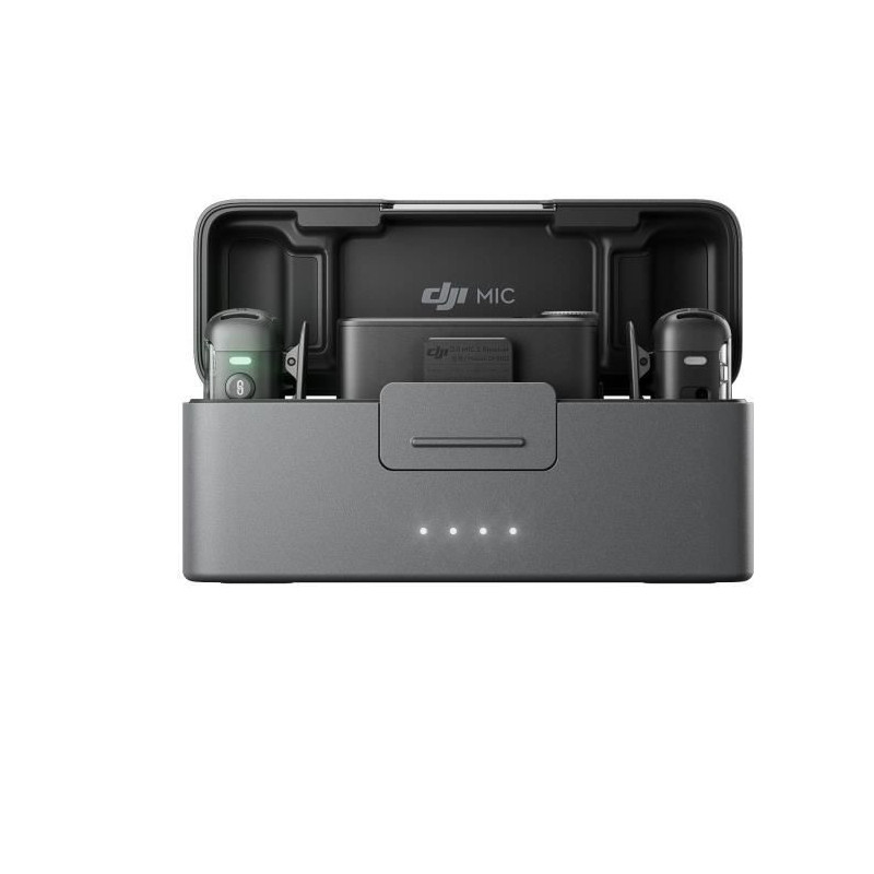Boîtier de charge - DJI - Mic 2 - Autonomie jusqu'a 18 h - Connexion