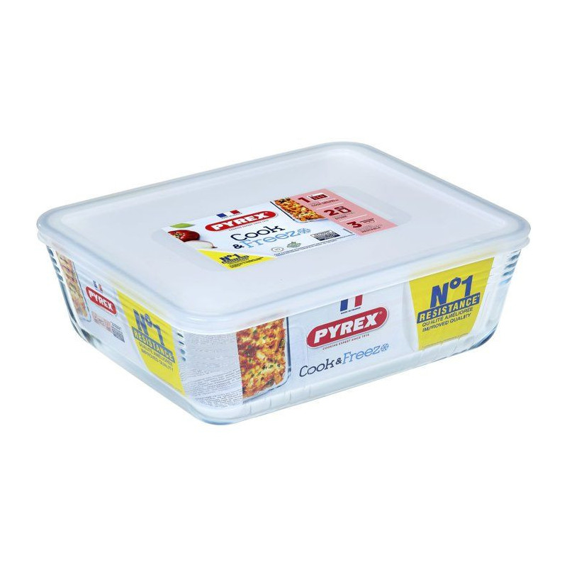 Boîtes de conservation rectangulaires - PYREX - Cook & Freez - Lot de