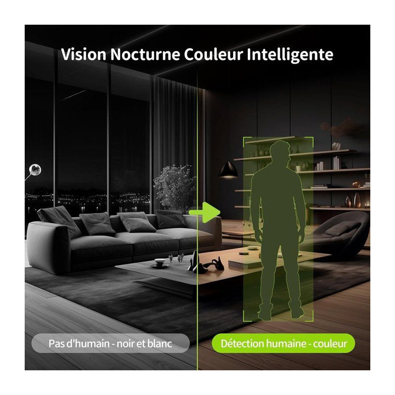 Caméra de surveillance - BEANS VIEW - D210 2K - Intérieur - WiFi - V