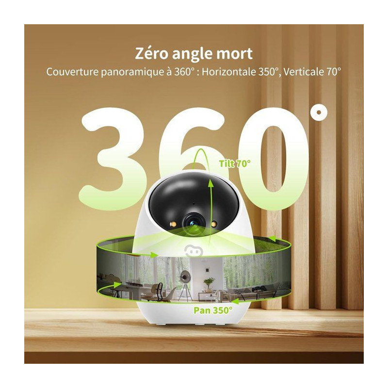 Caméra de surveillance - BEANS VIEW - D210 2K - Intérieur - WiFi - V