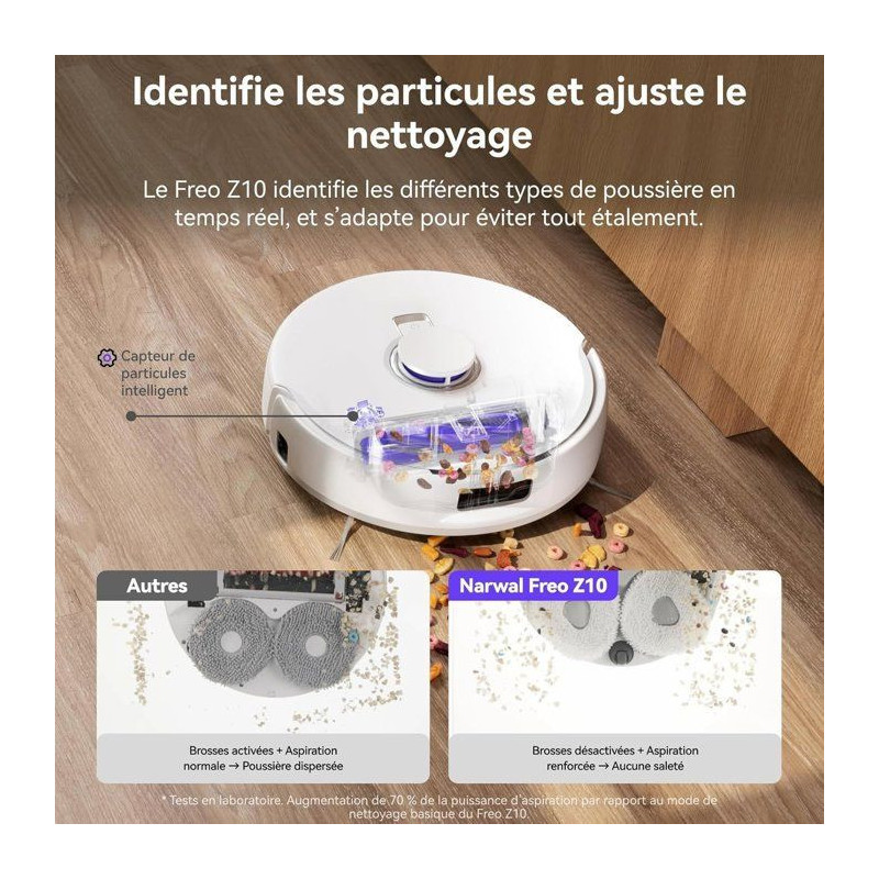 NARWAL Freo Z10 - Robot Aspirateur et Laveur avec Systeme Anti-Encheve
