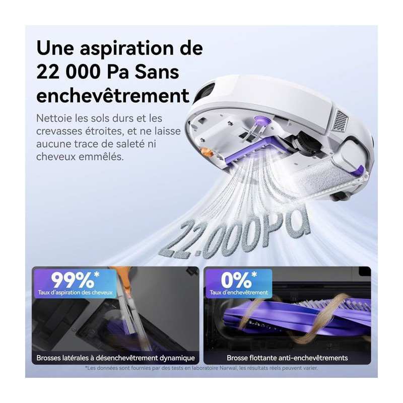 NARWAL FLOW - Aspirateur Robot Laveur avec Station - 22 000 Pa - DualF