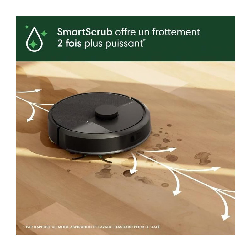 iRobot Roomba 105 Combo+Autoempty Dock - Robot Aspirateur Laveur 2en1