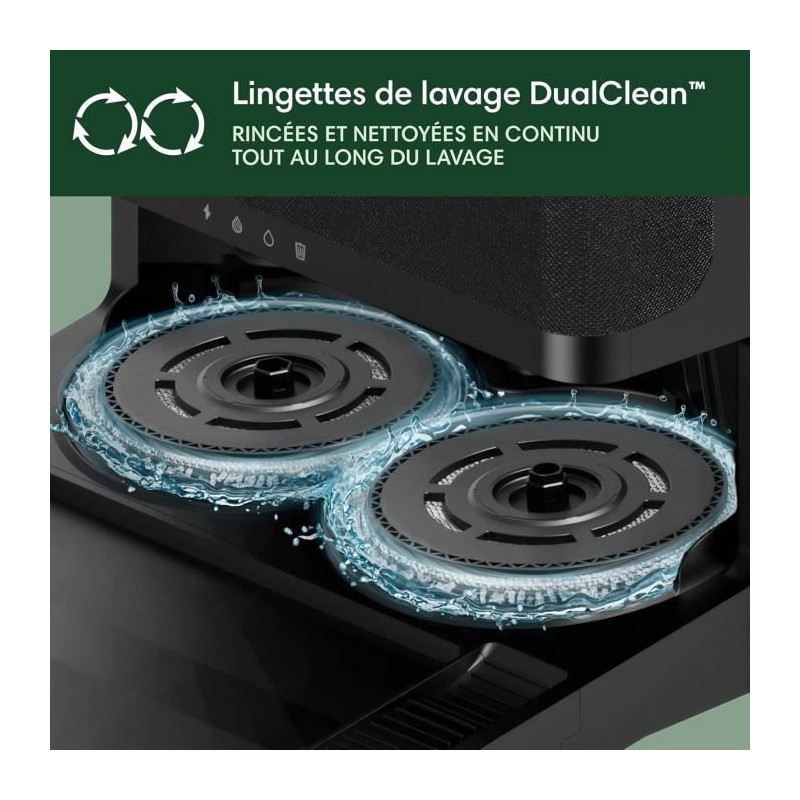 Aspirateur Robot Laveur - IROBOT Roomba Plus 405 Combo - Base Multifon