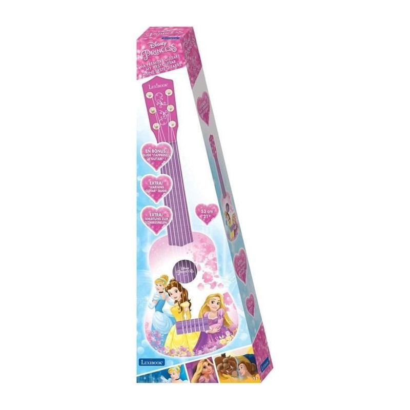 LEXIBOOK - DISNEY PRINCESSES - Children's Acoustic Guitar - Height 53