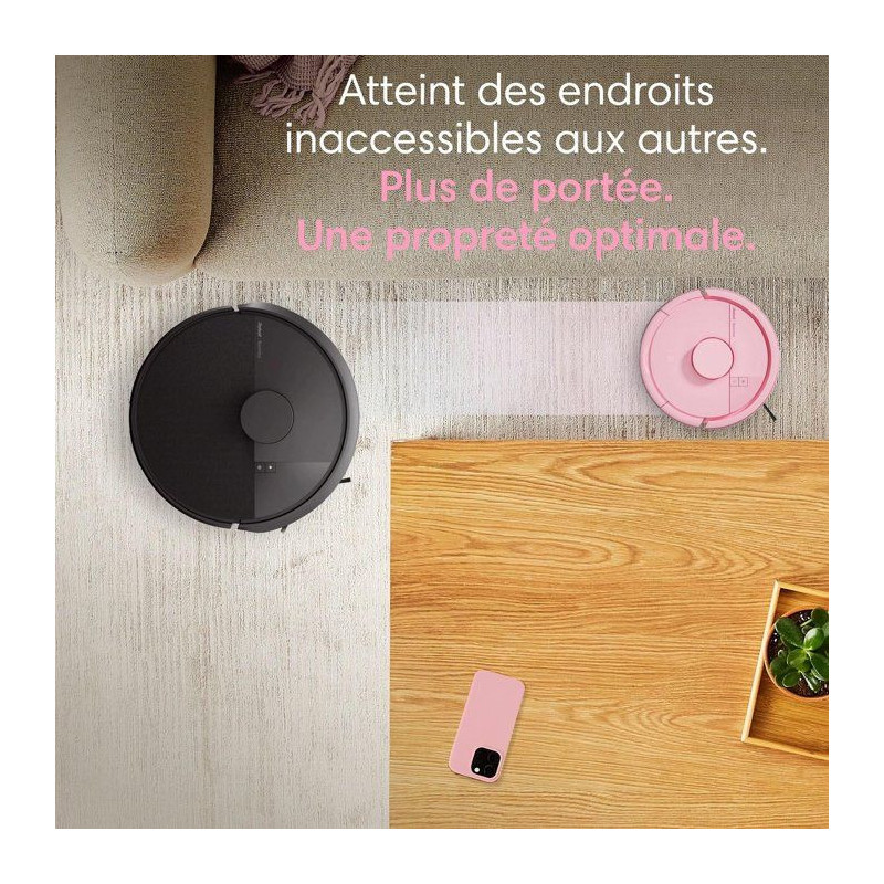 iRobot Roomba Mini Rose - Robot Aspirateur Laveur + Base Autoempty -